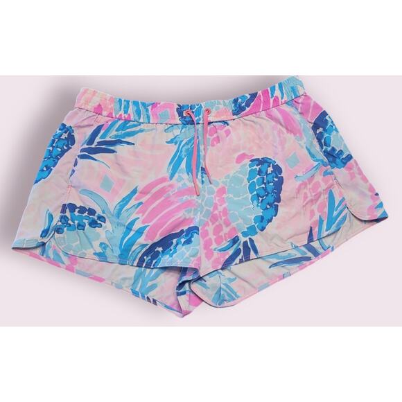 Lilly Pulitzer Nylon Shorts – Goombay Smashed Pink/Blue – Women’s M - Picture 2 of 9